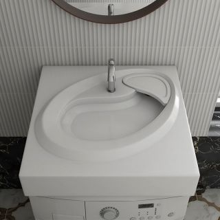 Раковина над стиральной машиной Madera Ameli 60см белый 4627173210416